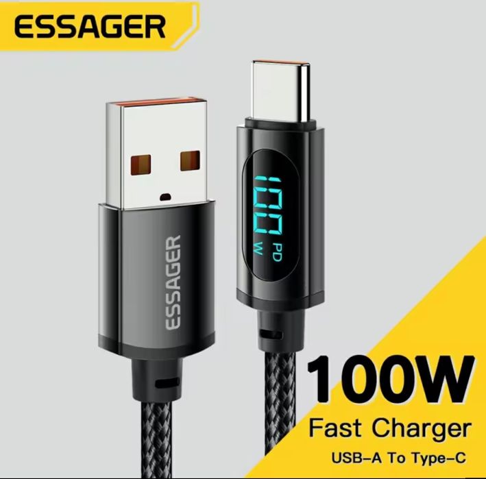 USB-C кабель Essager з цифровим дисплеєм