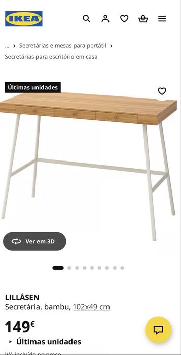 Secretaria Ikea Lillasen