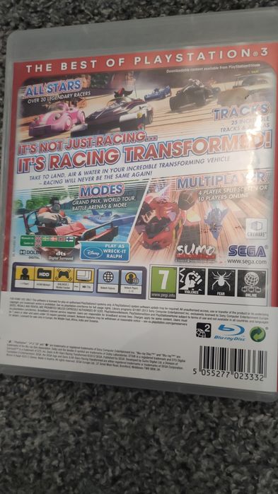 Sonic all stars Transformered ps3