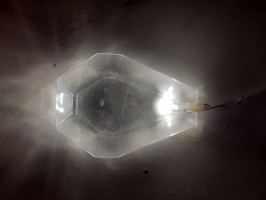 Luz/iluminação branca de decoração com corações e estrelas