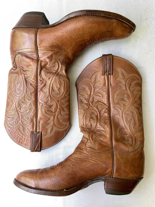 Кожаные ковбойские сапоги Justin,Made in USA
