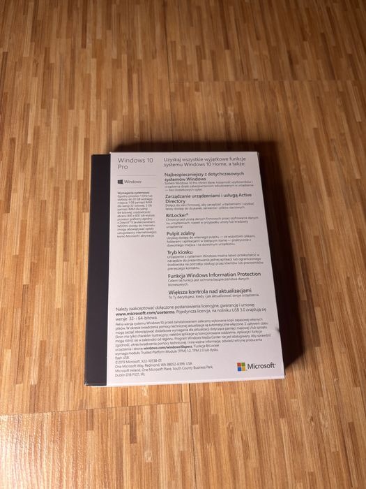 Microsoft Windows 10 PRO PL 32/64bit BOX USB