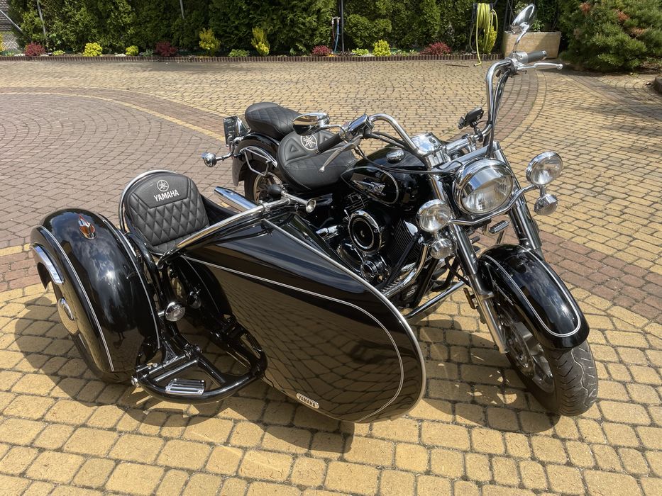Yamaha Drag Star XVS 1100 Vstar trike z bocznym wózkiem koszem 3 osoby