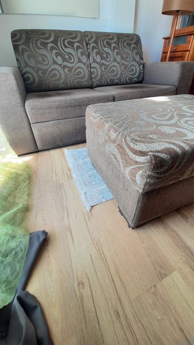 Sofá Cama de 2 Lugares C/ Banqueta