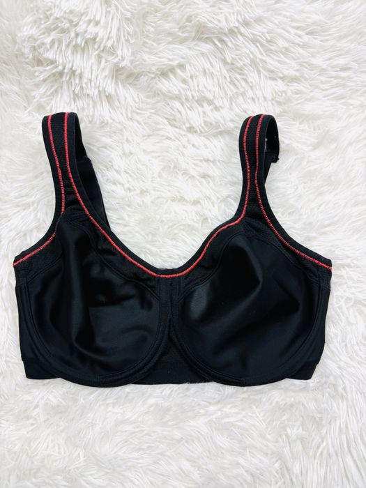 Biustonosz sportowy fiszbiny 80F czarny