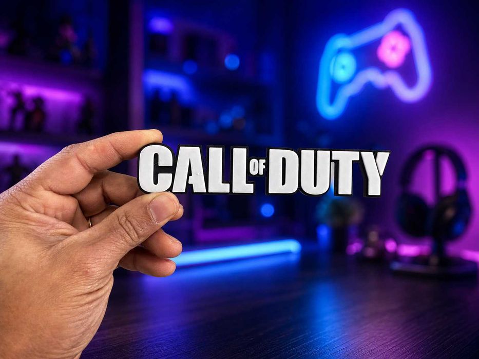 Placa decorativa Call of Duty Parede 16cm