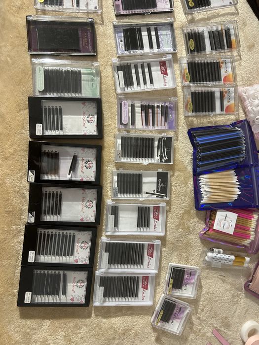 Material de extensao de pestanas