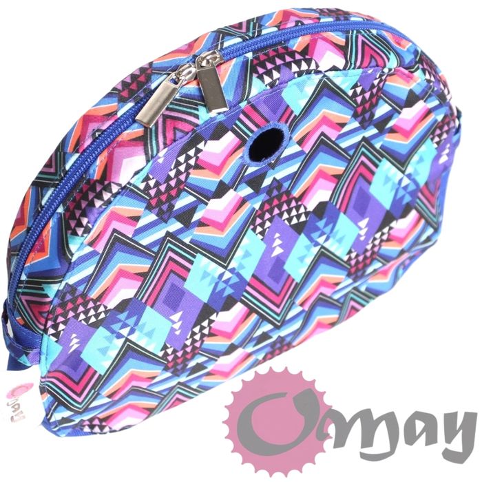Niebieski organizer do OBAG MOON LIGHT mozaika chaber 2 kieszenie OMAY