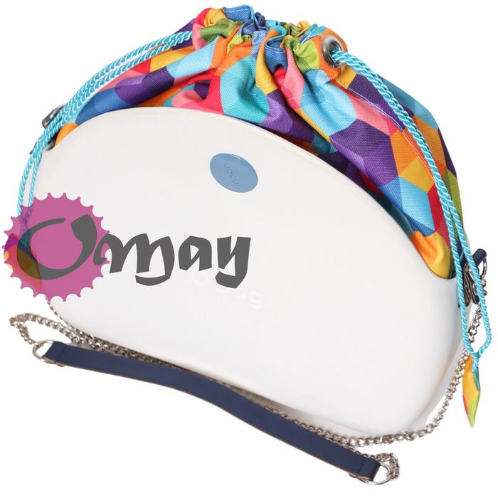 Turkusowy organizer OBAG MOON LIGHT worek kostka 3d komin OMAY