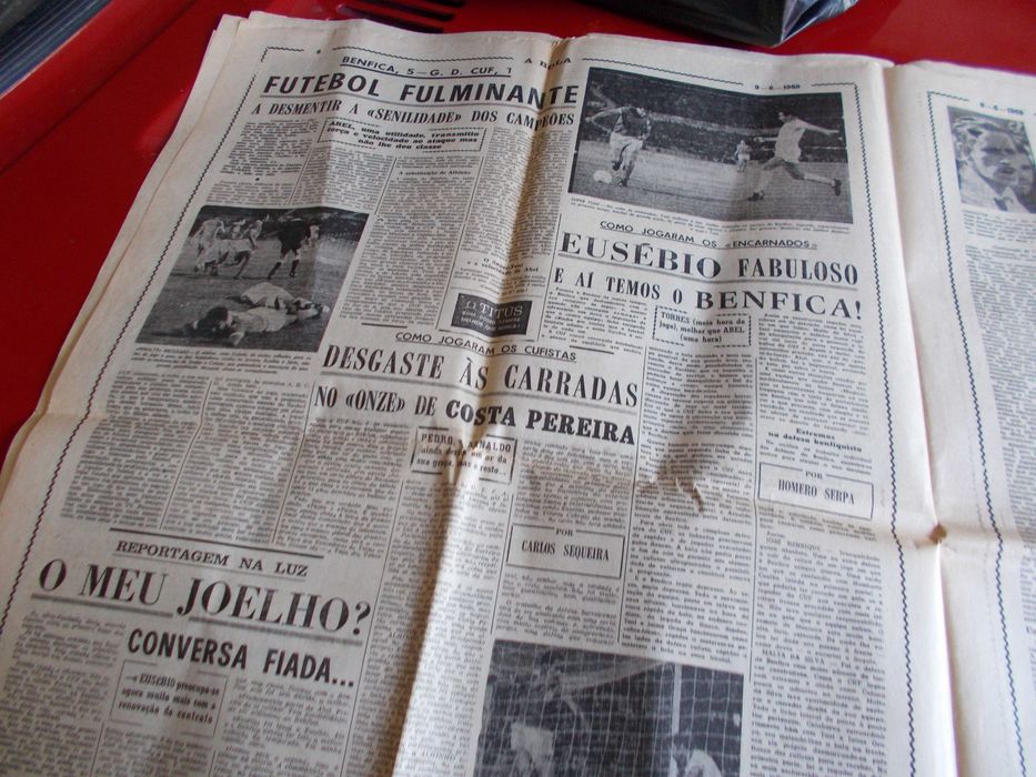 A Bola. 9 Junho 1969. Sporting 1 Académica 2.