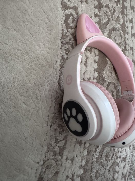 Бездротові навушники з котячими вушками музичний блютуз