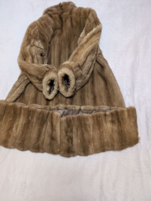 Шуба довга норка L M La Taniere original натуральна