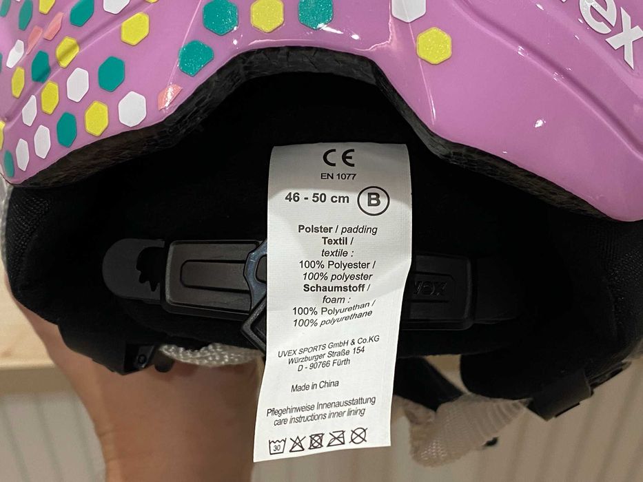 Шолом лижний/сноубордичний дитячий Uvex, 46-50 см + маска Alpina