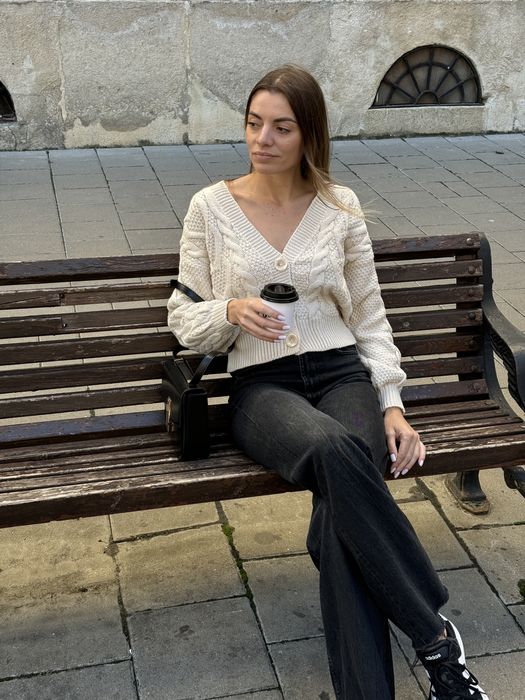 Кардиган бежевий