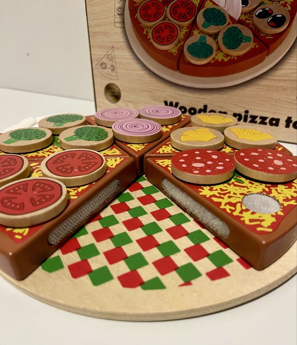 Деревʼяна піца Kruzzel 27 елементів