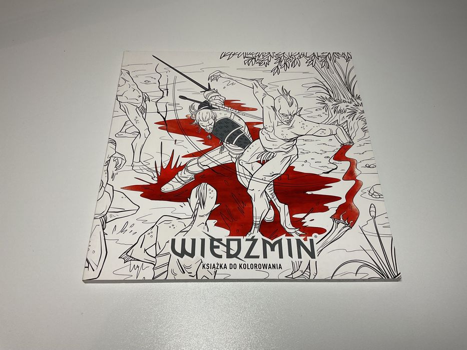 Wiedźmin Witcher Geralt -Książka Do Kolorowania - Kolorowanka NOWA -PL