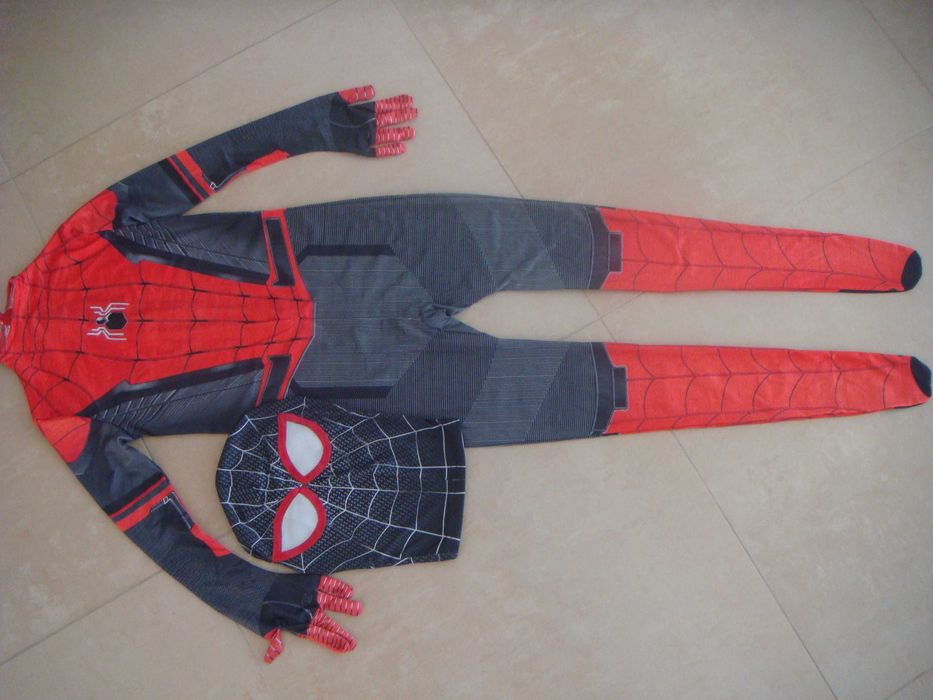 strój przebranie superman spiderman z maską roz. 130