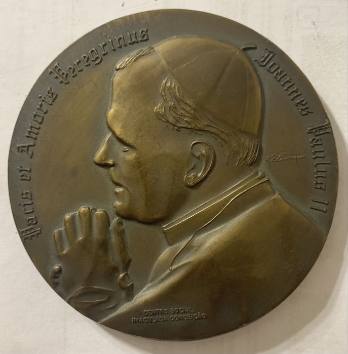 Medalha comemorativa João Paulo II em bronze