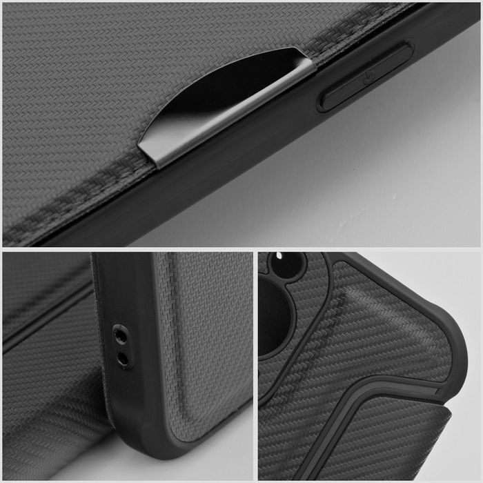 Etui Kabura Razor Book Do Xiaomi Redmi 14C Czarny