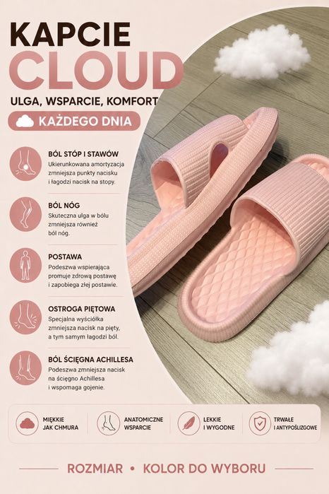 Nowe klapki ergonomiczne kolor rozmiar do wyboru