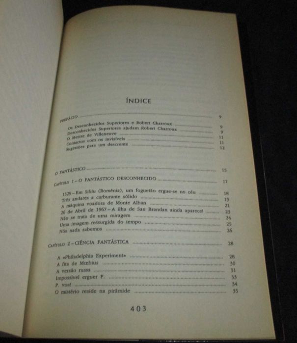 Livro O Livro do Misterioso Desconhecido Robert Charroux