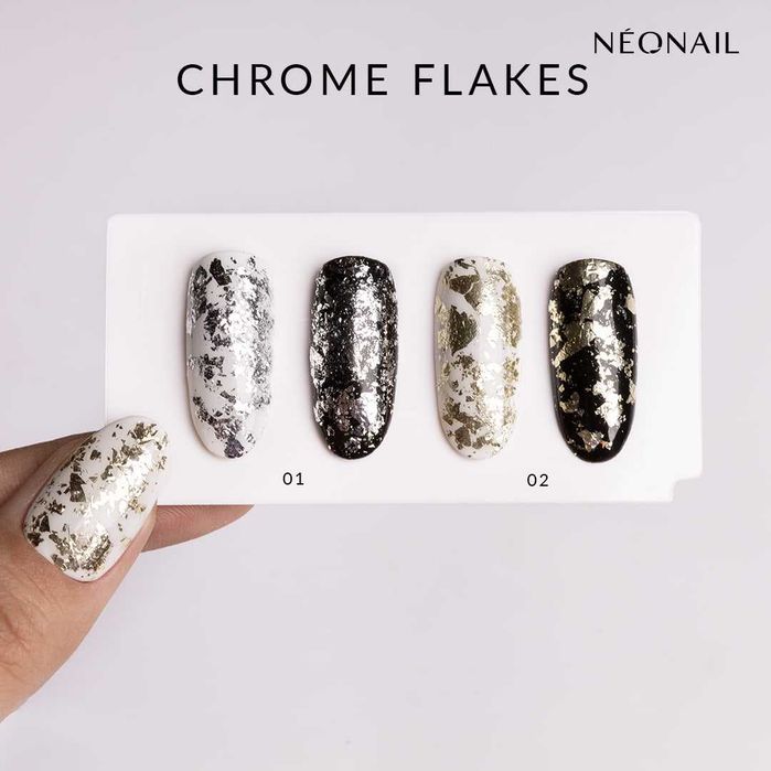 Neonail - Pyłek Chrome Flakes Effect No. 01