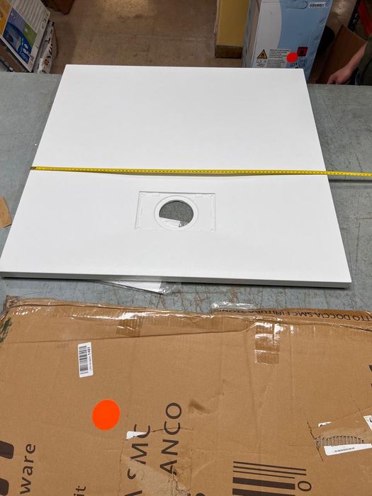 Bandeja de Chuveiro SMC, 2,5 cm de Altura com Efeito de Pedra de Ardósia