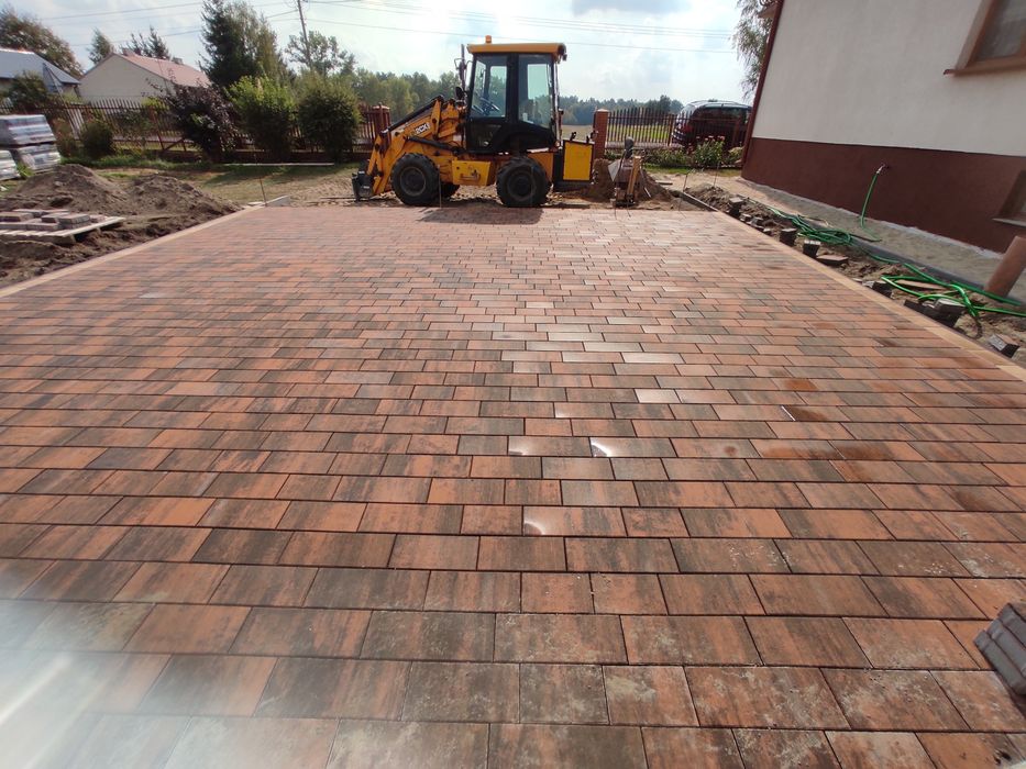 Ogrodzenia układanie kostki siatka panel joniec fundament brukarstwo
