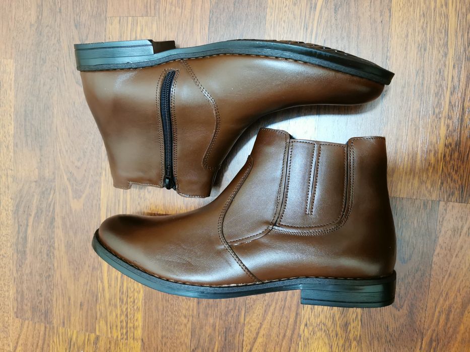 Eleganckie Ocieplane Buty Męskie Lekkie Wygodne Ciepłe Na Zamek