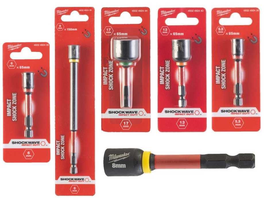 Торцева головка Milwaukee 5.5, 6, 7, 8, 10, 12, 13, 17 мм