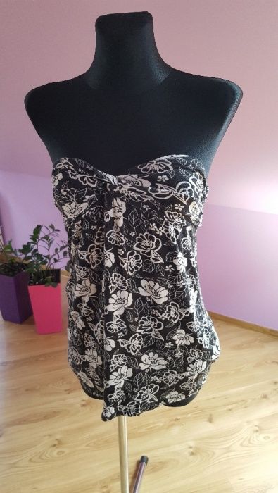 top w kwiaty bez ramiączek s 36
