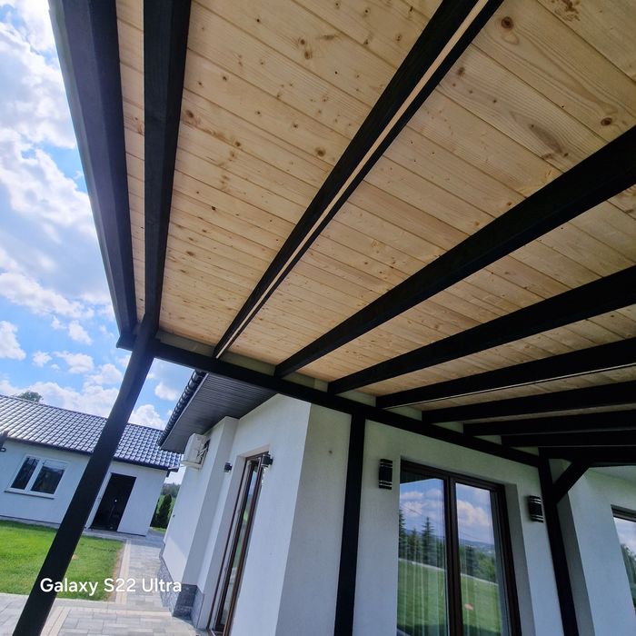 Zadaszenie tarasu 5x5 Led- podbitka