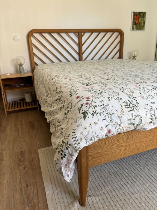 Cama em Carvalho maciço - Laredoute