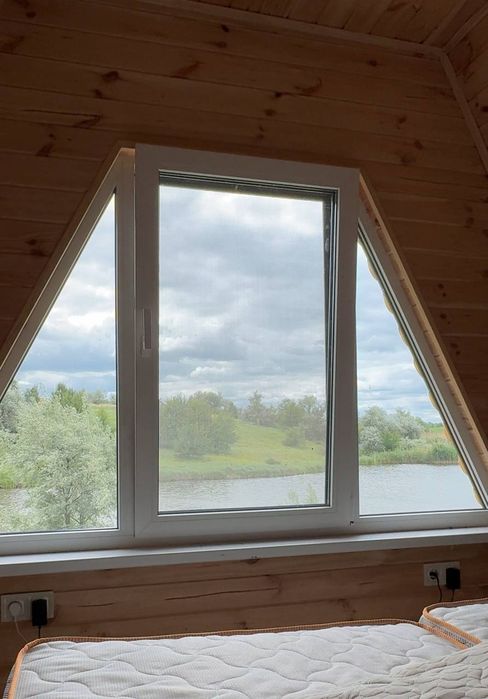 Оренда A-frame будинку біля водойми | Риболовля |Відпочинок на природі