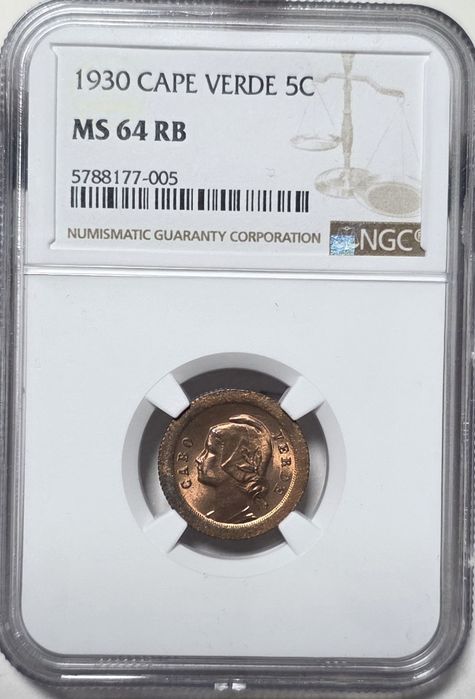 5 centavos 1930 MS64RB