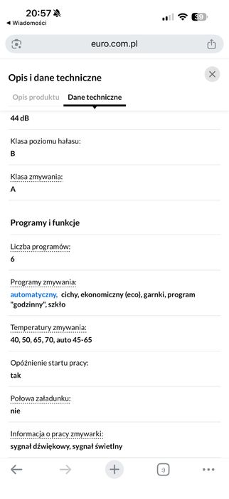 NOWA Z GWARANCJA PRODUCENTA Bosch Serie 4 SMV46KX55E 59,8cm Szuflada na sztućce