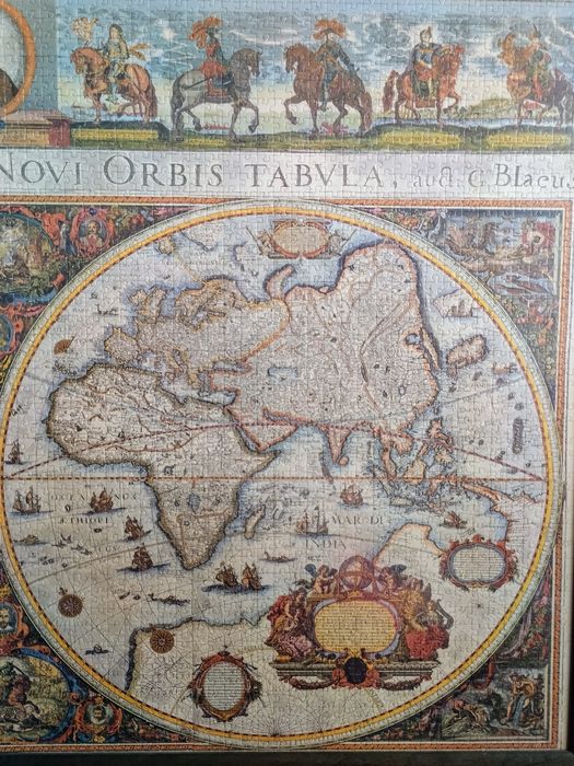Puzzle emoldurado Mapa Mundi 1665