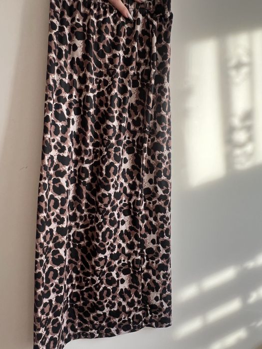 Spodnica panterkowa dluzsza nowa