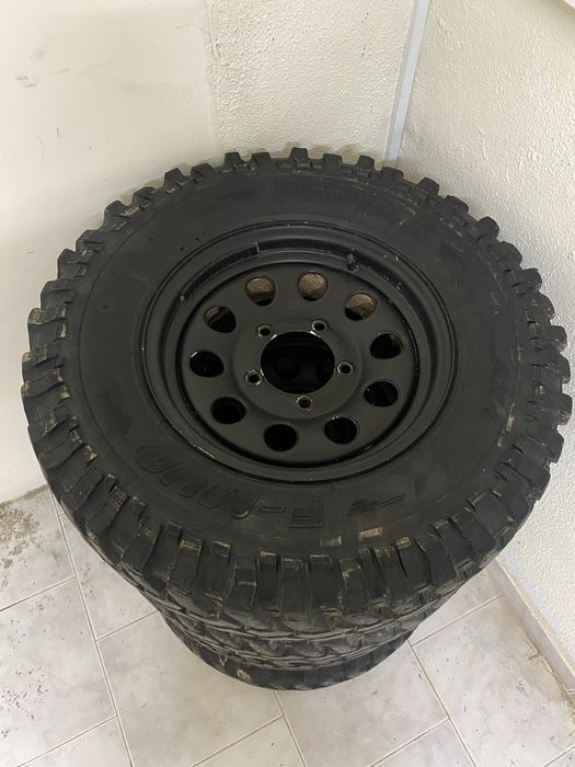 Pneus Fedima F-Mud + Jantes 15 bom estado