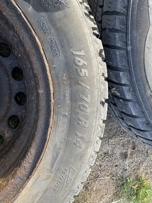 Felgi kola opony zimowe r14 165/70 4x100