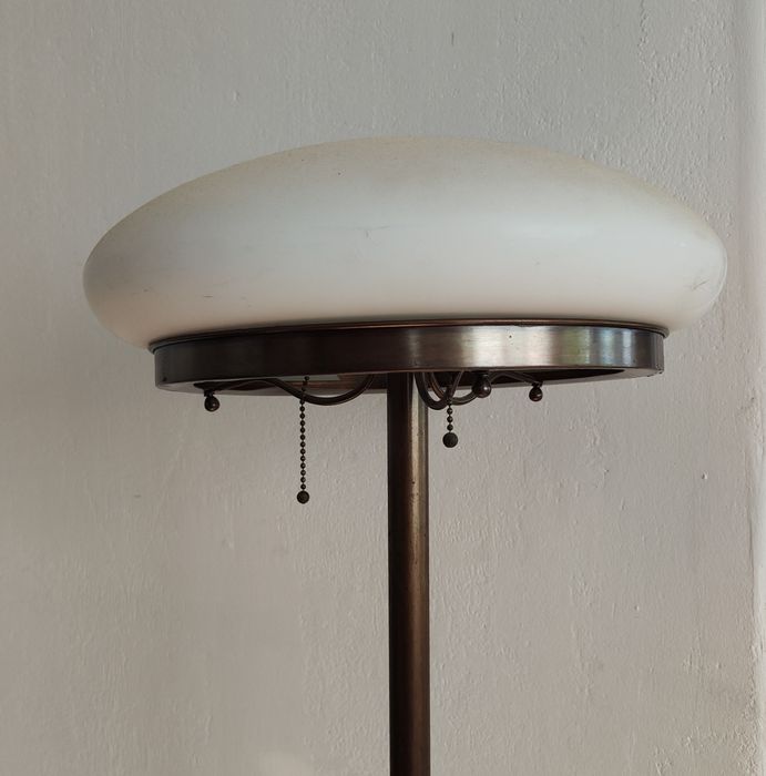 Komplet 2 starych klasycznych mosiężnych lamp podłogowa stołowa Warszawa Mokotów • OLX.pl