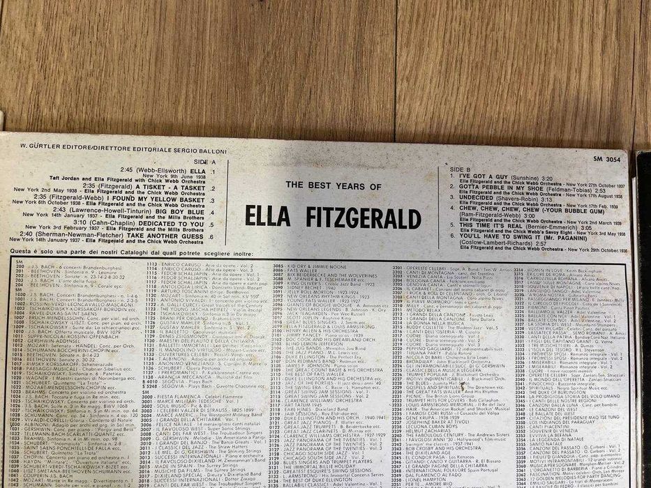 Вінілові платівки. Виниловые пластинки Ella Fitzgerald