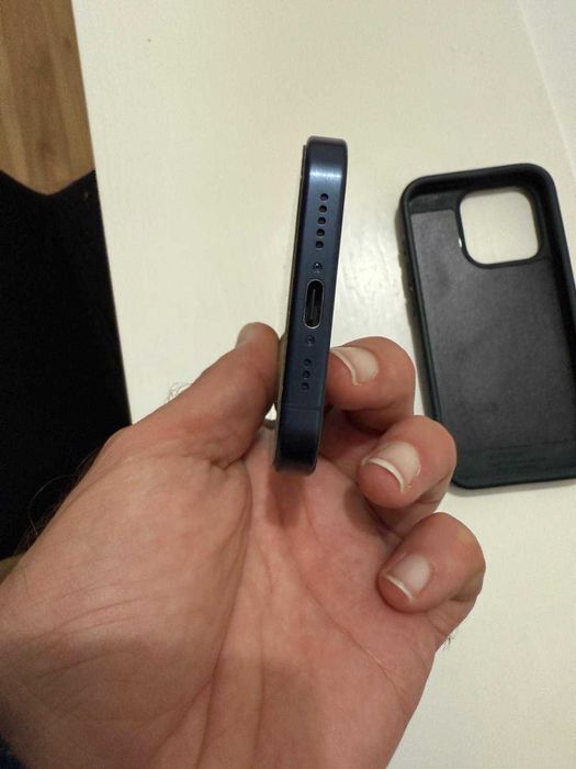 iPhone 15 Pro 128 GB, Blue Color, Purchased from iStore (Apple) + Case64586086731522122