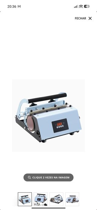 Prensa térmica de canecas