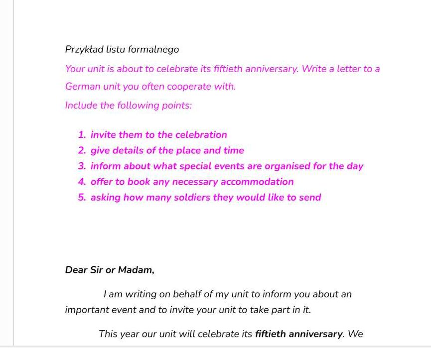 Materiały słownictwo wojskowe do egzaminu Stanag 2  angielski