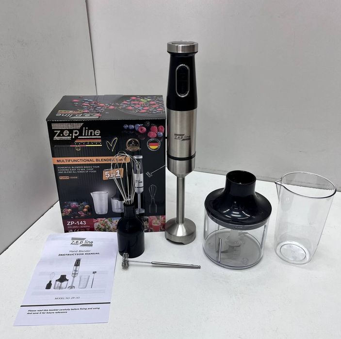 ПОТУЖНИЙ! Німецький кухонний комбайн, блендер, міксер, мясорубка, НОВІ