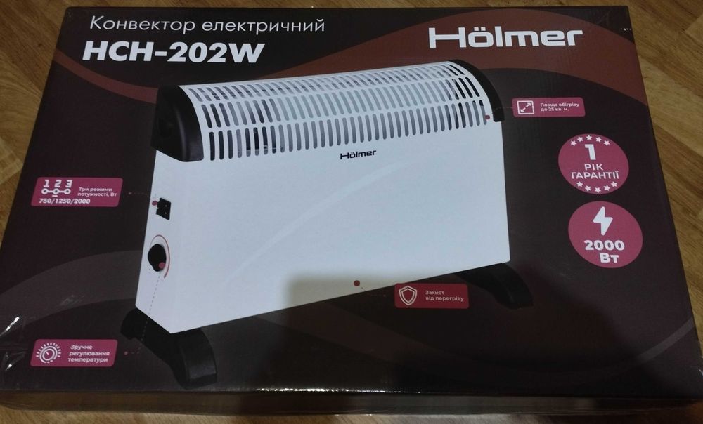 Электрообогреватель конвектор Holmer Електрообігрівач 2,0 кВт