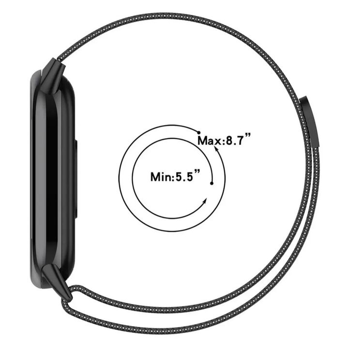 Сталевий Ремінець для Xiaomi mi band 8/9/10