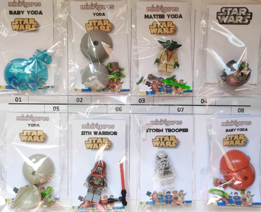 1/5 Mini Figuras Disney Star Wars Papel Stranger Winnie Simpsons Mario