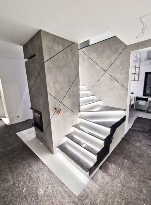Beton architektoniczny tynki dekoracyjne elewacja rdza mikrocement